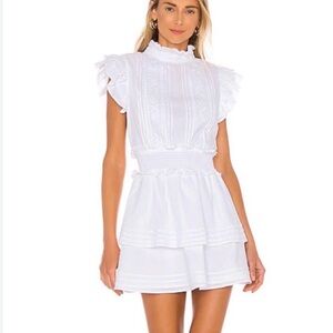 Cleobella Versailles Mini Dress in White